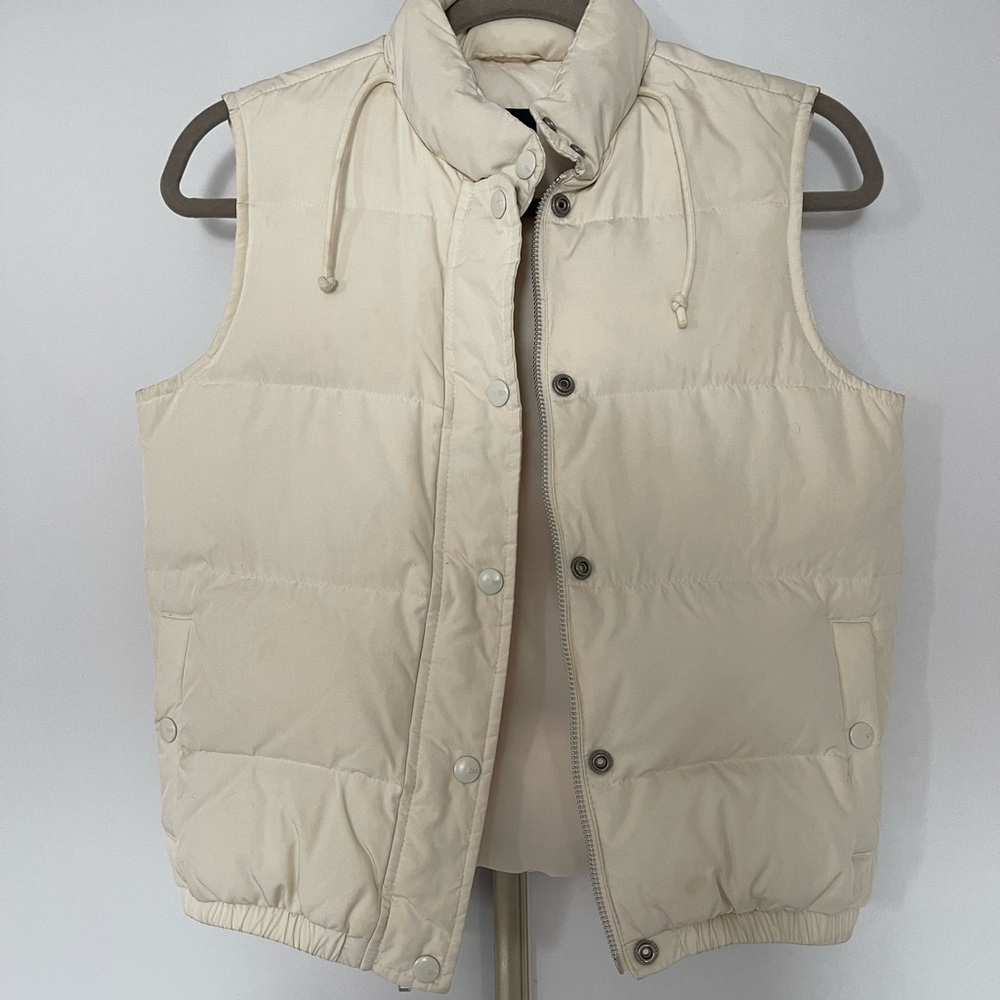 Cream Puffer Vest